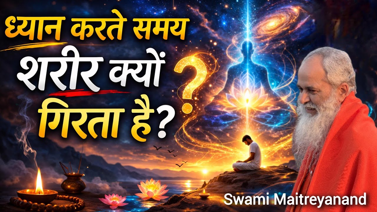 ध्यान में शरीर गिरने लगे तो क्या हो रहा है? | Swami Maitreyanand 