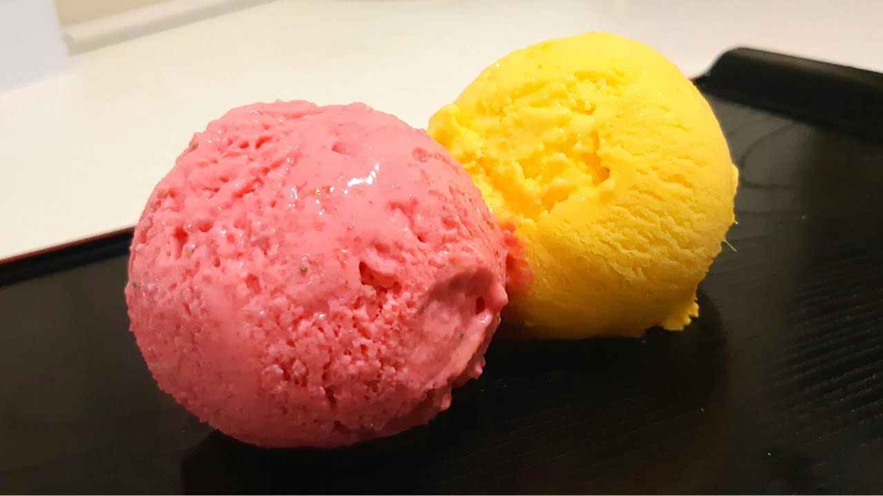SORVETE DE MANGA E DE MORANGO | SEM EMULSIFICANTE E LIGA NEUTRA