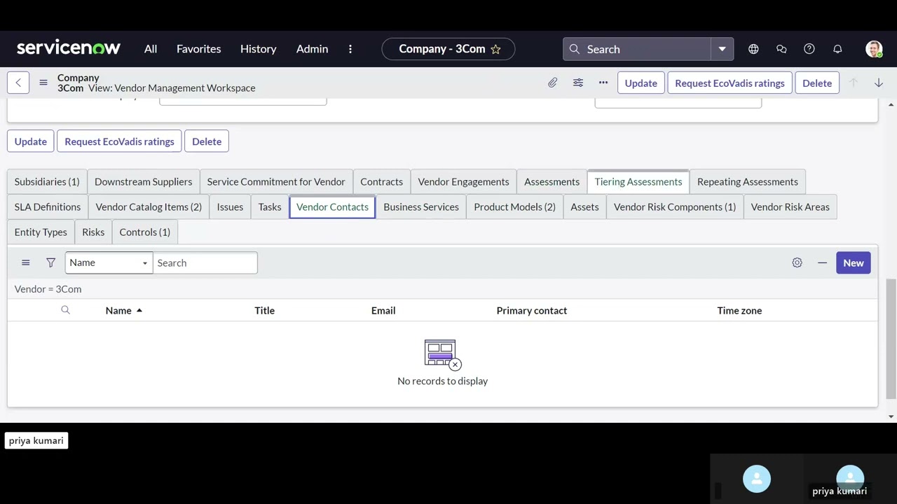 By Priya choudhary -vendor risk management in #servicenow (third party risk management)