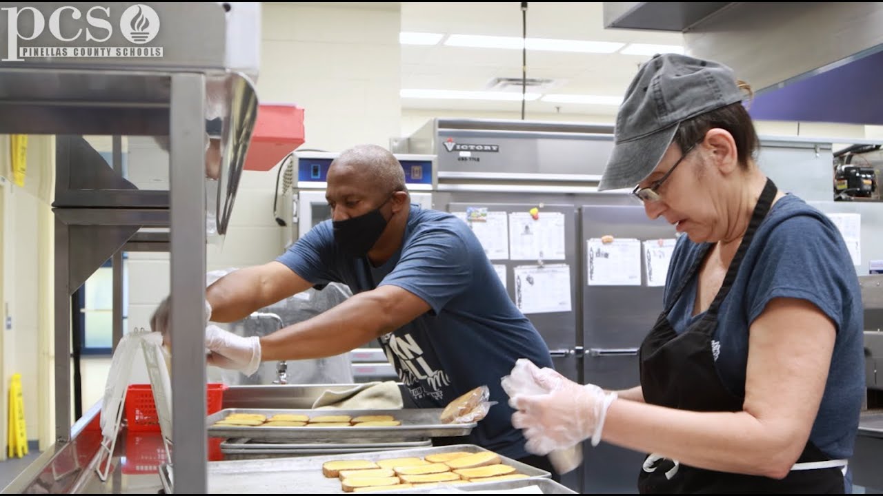 Opening day with a cafeteria manager at High Point Elementary