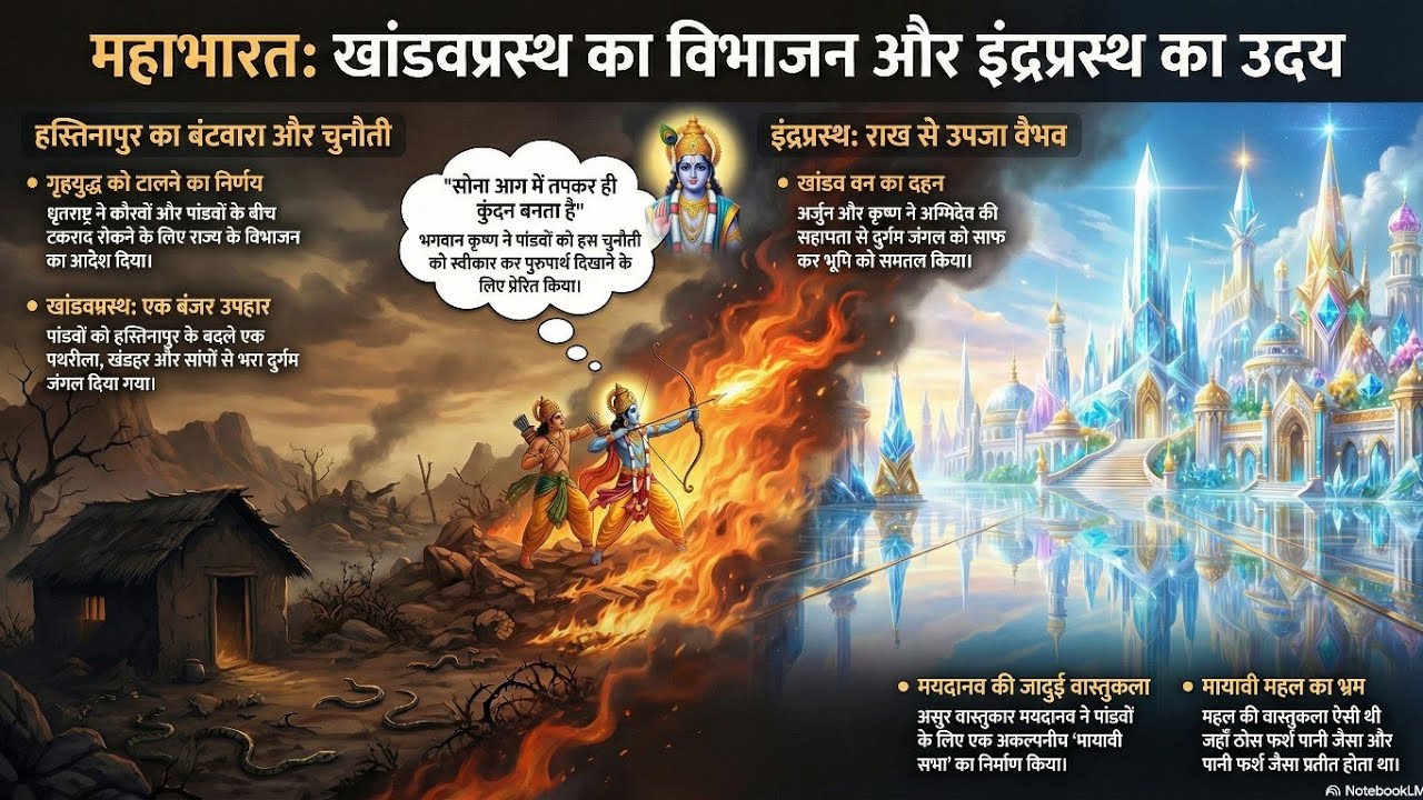 Episode 11 mahabharat Studio🏰इंद्रप्रस्थ का उदय और खंडवप्रस्थ का विभाजन