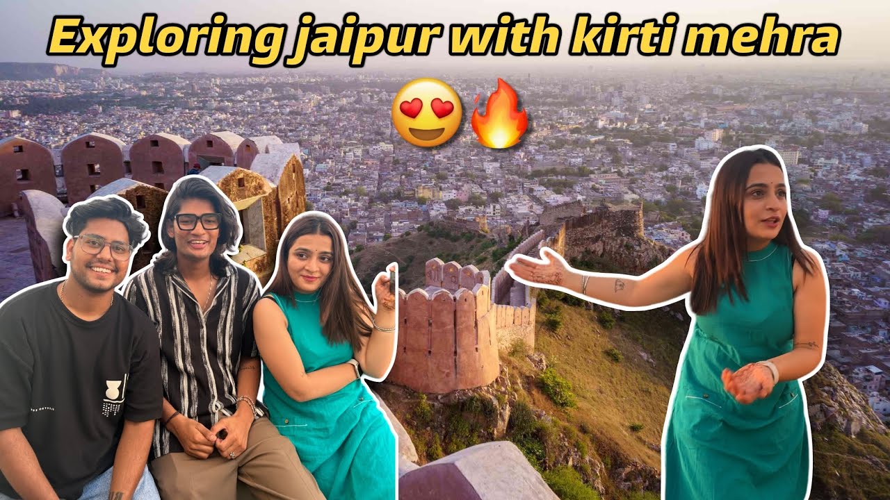 kirti ko dikha jaipur me Eiffel tower 😂😱| @KirtiMehra  ​⁠@Sameer Monga vlogs  #kirtimehra #jaipur