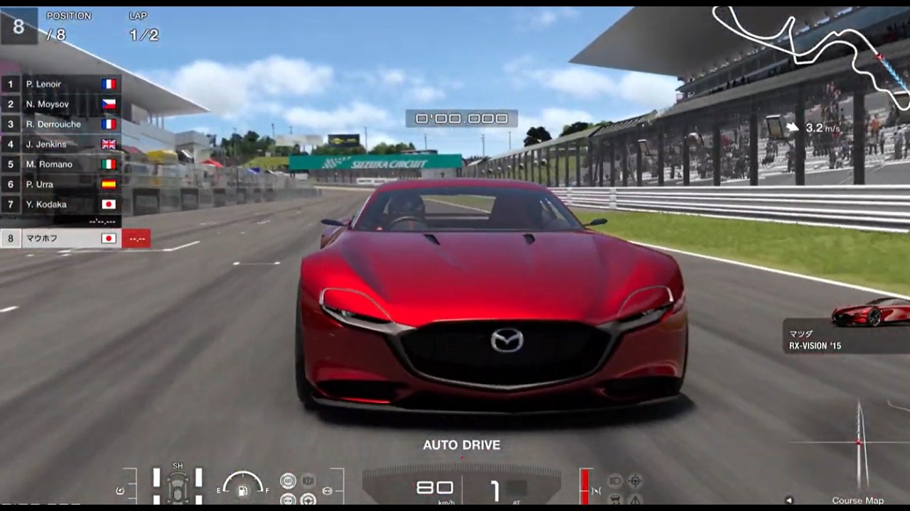 PS5/VR2「グランツーリスモ 7」マツダ RX-VISION'15/鈴鹿サーキット3周/ジャパニーズ・FRチャレンジ450/1位＆ファステストラップ＆CLEAN RACE BONUS