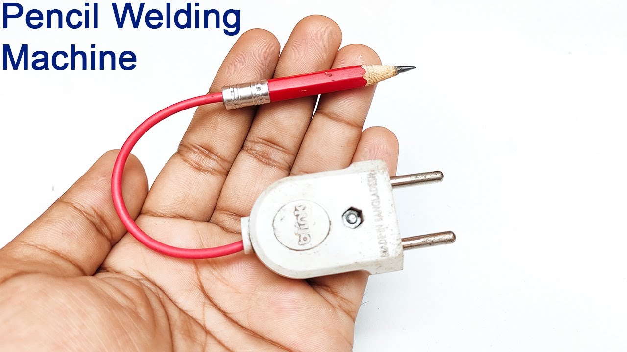 How To Make Simple Pencil Welding Machine At Home With Blade | Practical invention