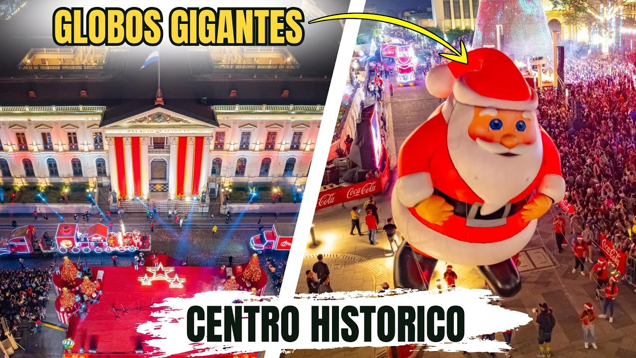 ¡IMPRESIONANTE DESFILE NAVIDEÑO EN EL CENTRO HISTORICO DE SAN SALVADOR!