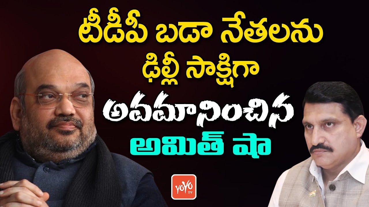BJP Leader Amit Shah Insults TDP Top Leaders | Sujana Chowdary |  YOYO TV Channel