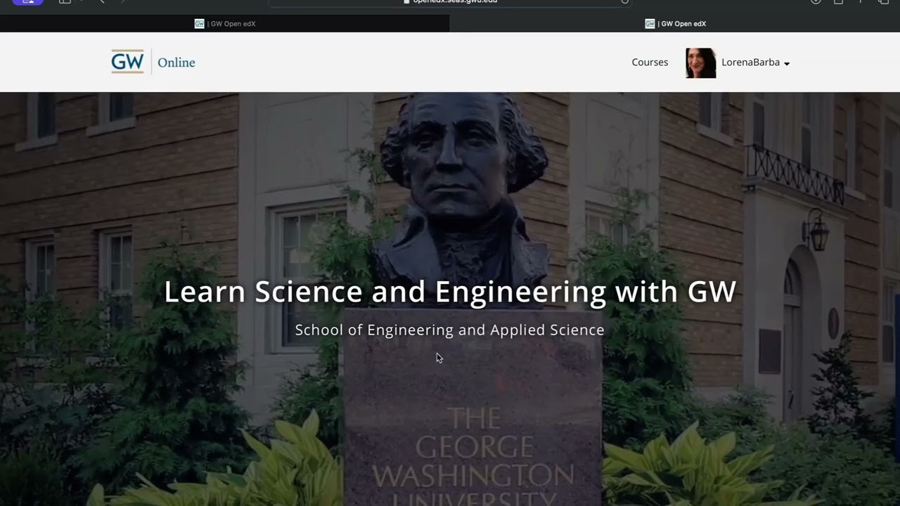 GW Open edX learning platform overview (before pulling the plug)