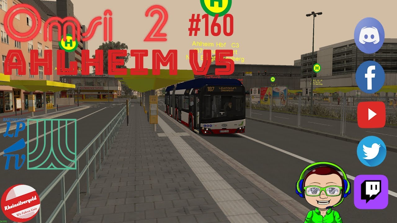 Linie 187 Kranenburg Miite Ahlheim HBF #160 #letsplay #omsi2 #AhlheimV5 #rsg #hydrogen