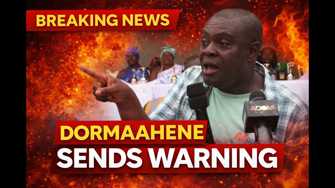 Watch as Nana Dormaahene CRY with Ghana Farmers over Burkina Faso conflict