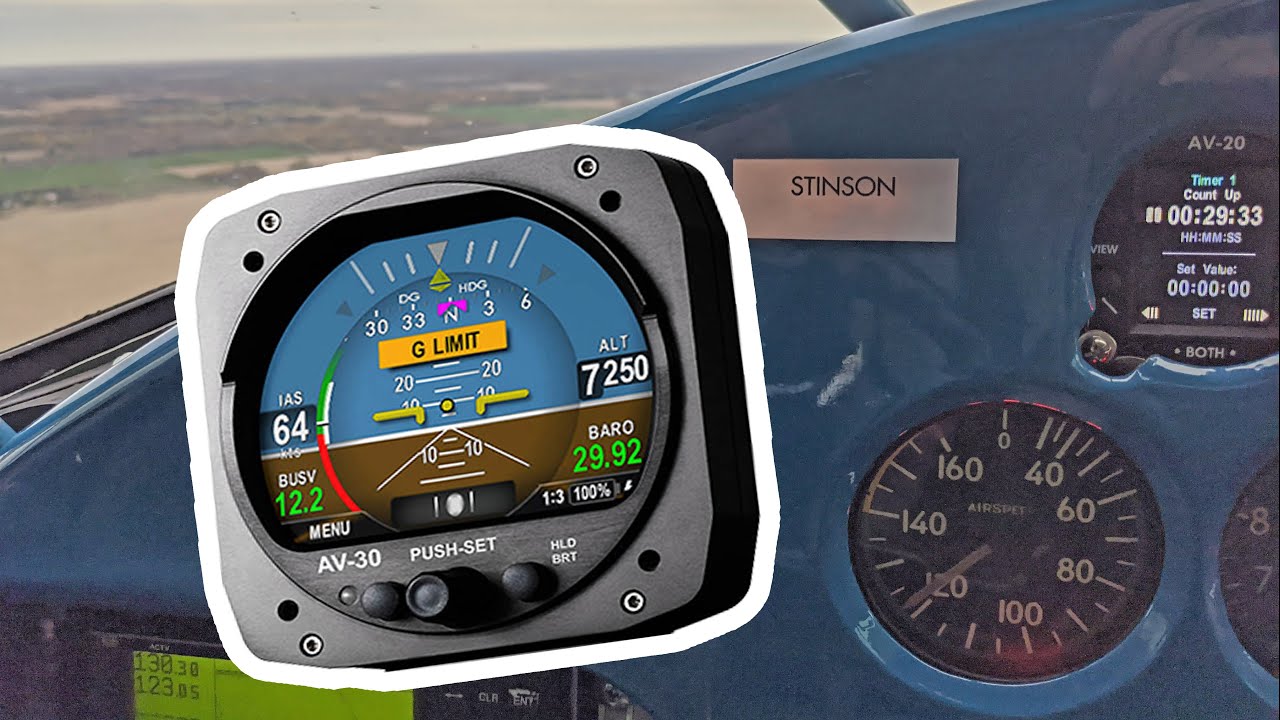 uAvionix AV-30 -C EFIS (Certified) Review - AOA Indicator - AI - DG