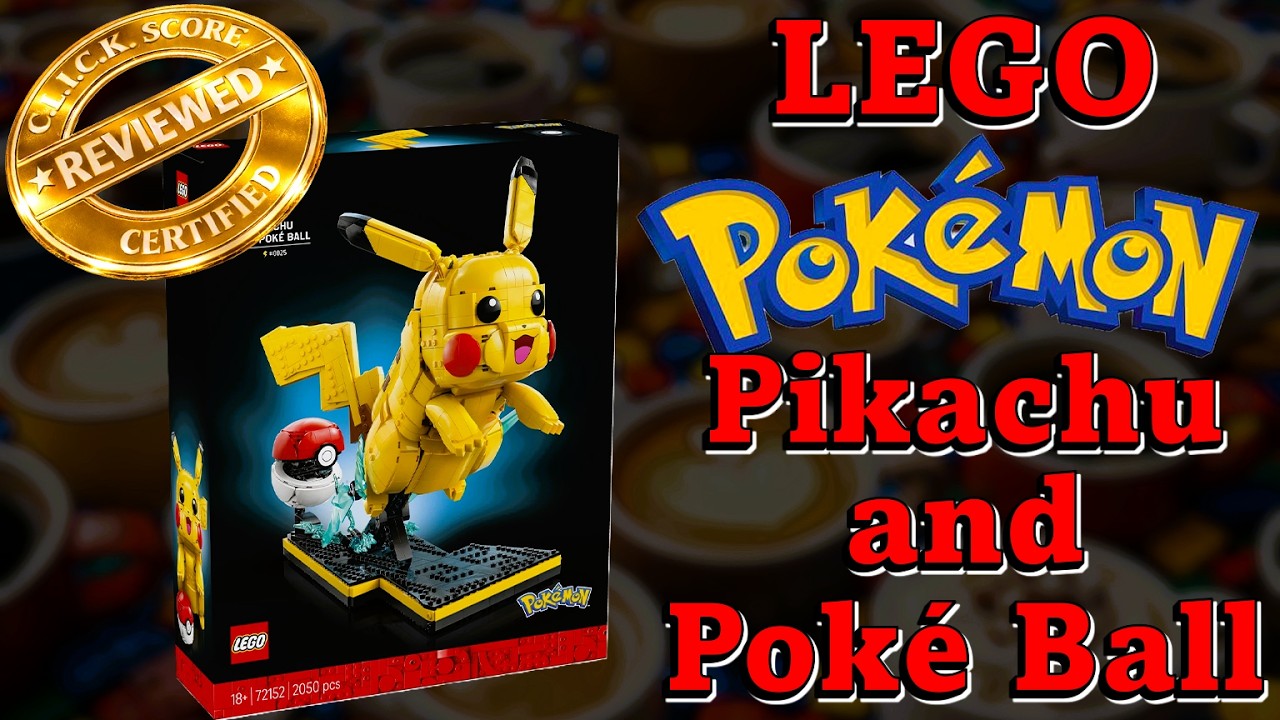 LEGO Pikachu and Poké Ball - LEGO Speed Build and Review