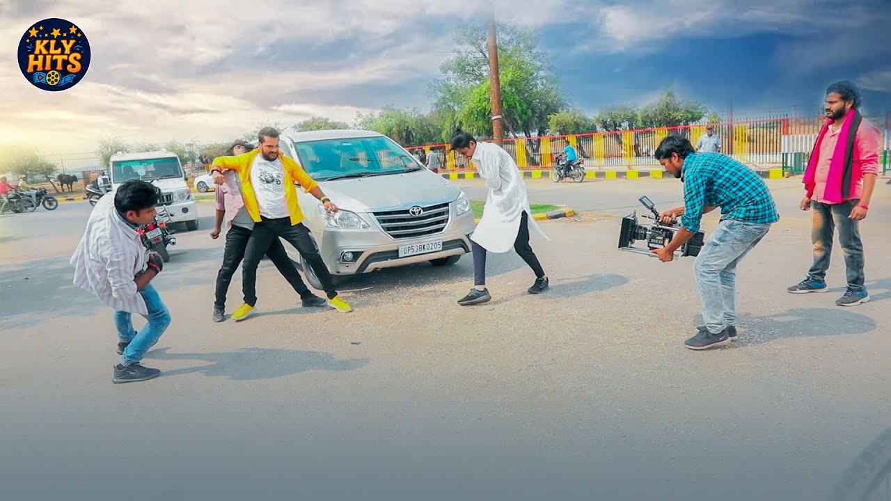 खेसारी लाल यादव कैसे कर रहे है अपने फाइट एक्शन सिन की शूटिंग | Shootig Video | Khesari Lal Yadav