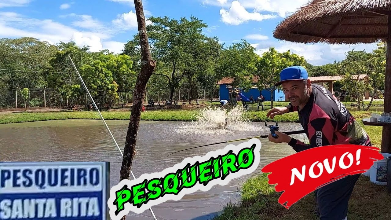PESQUEIRO SANTA RITA | NOVO | PESCA ESPORTIVA PESCARIA
