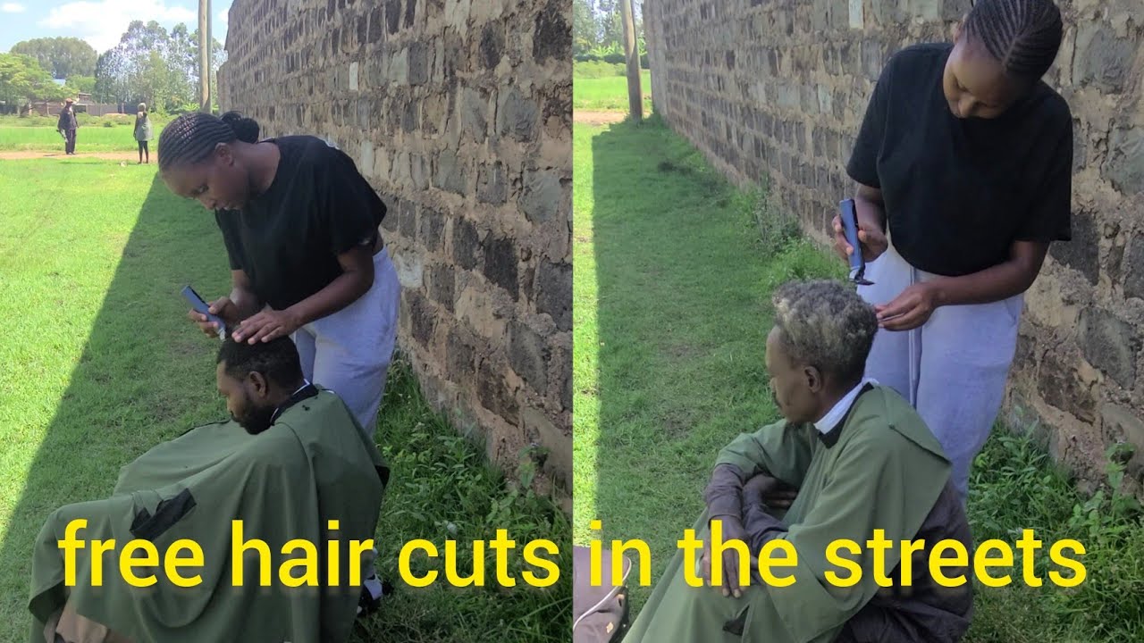 Giving free haircuts to random people on the street ✂️✨ | Adorable Transformations.