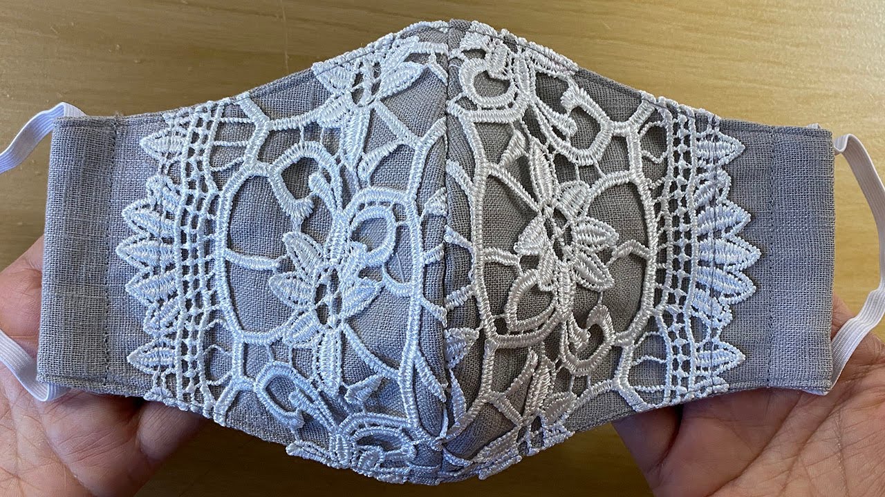 Beautiful Breathable Wedding Lace Mask | Designer Fashion Mask | Bride Mask | Cómo Hacer Mascarilla