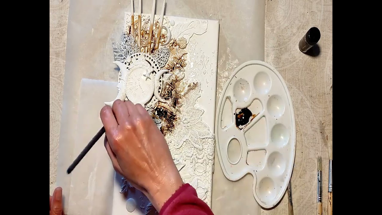 DIY, Cuadro rectangular #mixedmedia (Rectangular canvas)