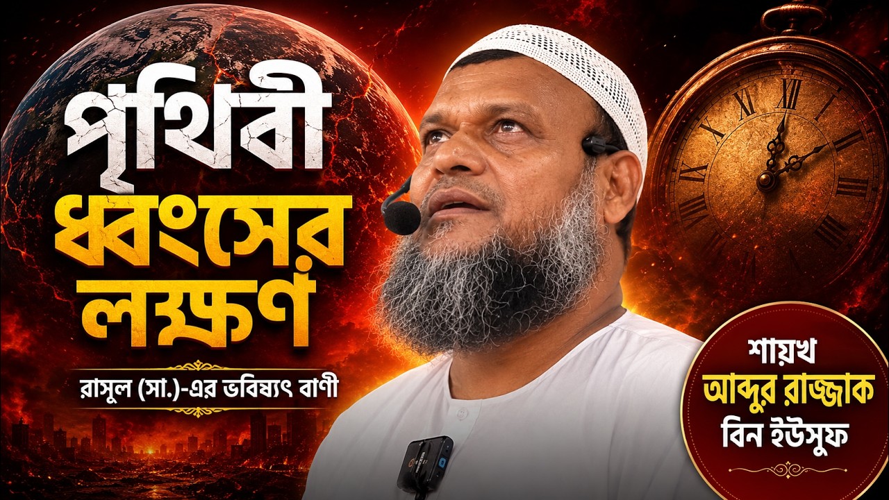 পৃথিবী ধ্বংস হওয়ার লক্ষণ | আব্দুর রাজ্জাক বিন ইউসুফ | The World Could End | Abdur Razzak bin Yousuf