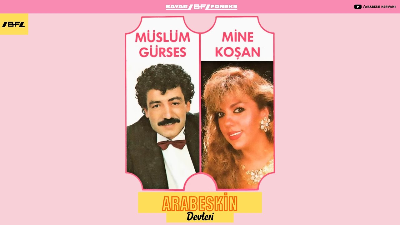 M&uuml;sl&uuml;m G&uuml;rses - Mine Koşan / Arabeskin Devleri (Full Alb&uuml;m - Kaset Kayıt) #m&uuml;sl&uuml;mg&uuml;rses #minekoşan