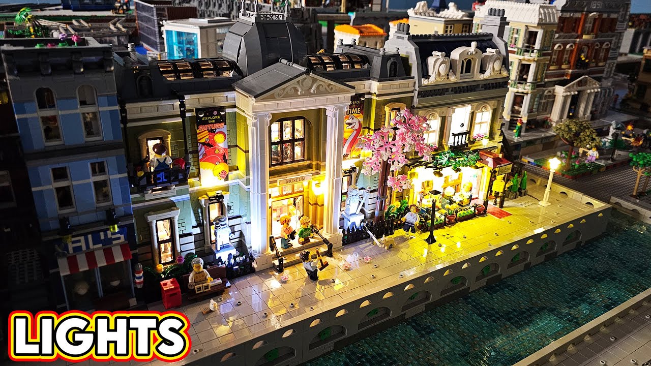 New LEGO Light Kits & Lighting my City!