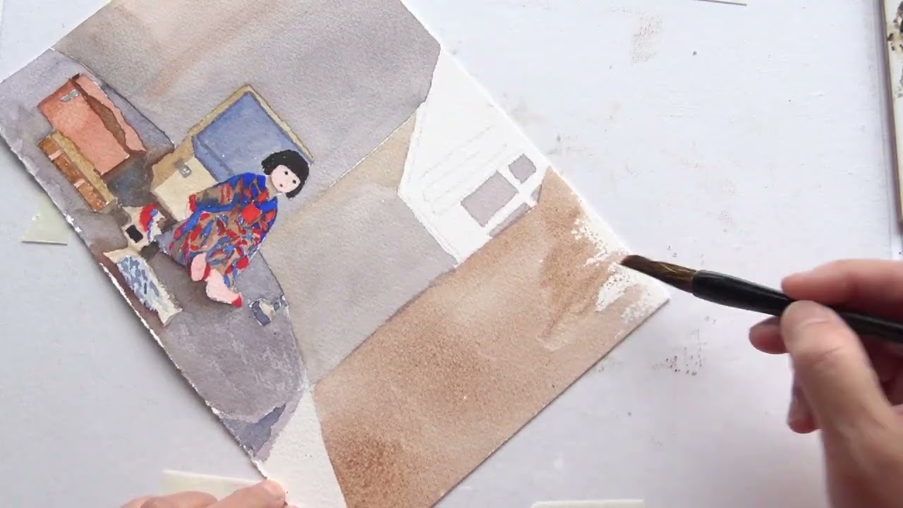 The Japanese doll part two painting the background
