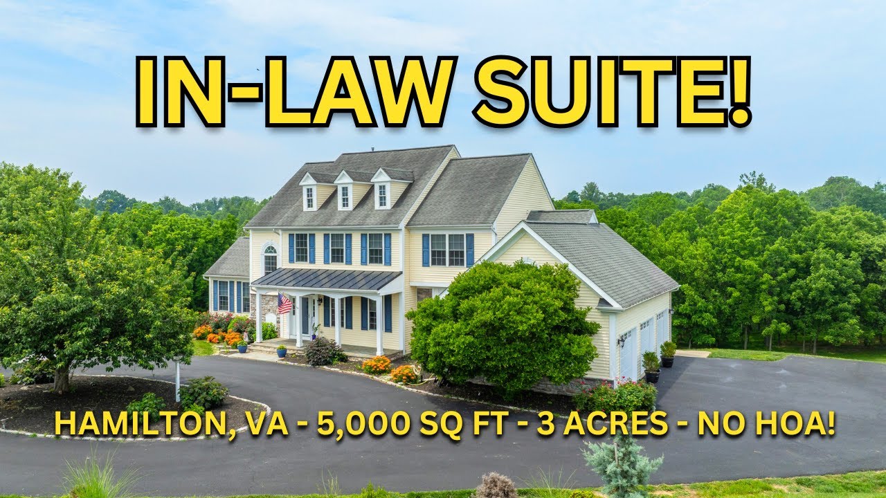 Luxury Updated Western Loudoun Home for Sale ** New In-Law Suite**, 3 Acres, and No HOA!
