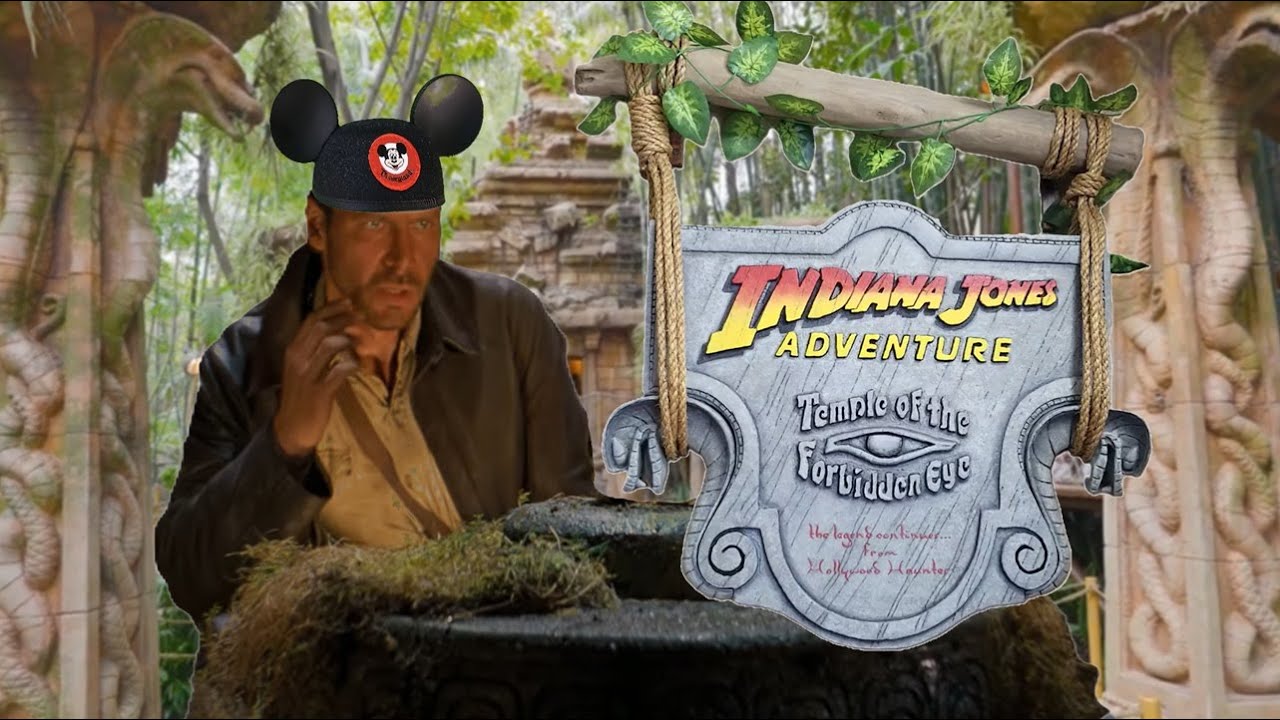 Indiana Jones Adventure Ride - Disneyland Park Sign