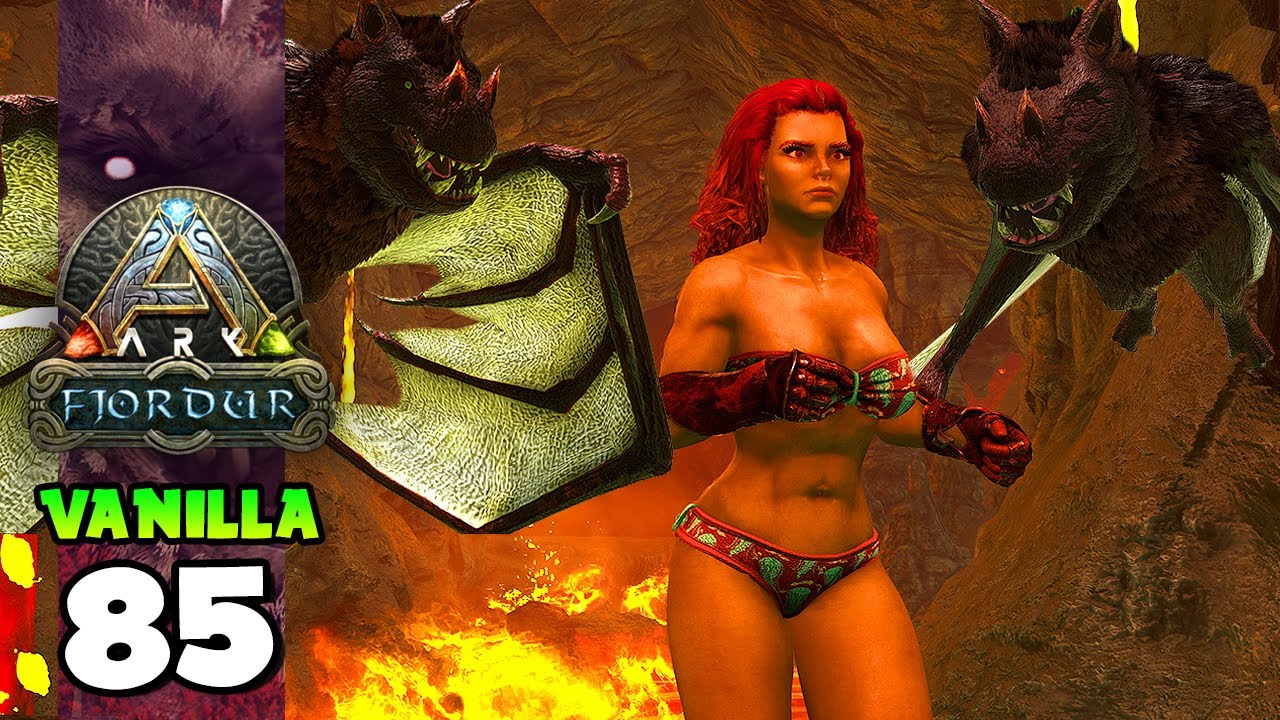 BATALHA CONTRA OS MORCEGOS NA CAVE DROPS!!! ARK: FJORDUR (VANILLA) 85