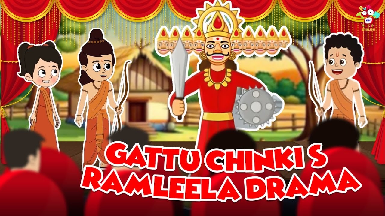Gattu Chinki&rsquo;s Ramleela Drama | English Moral Stories | English Animated | English Cartoon