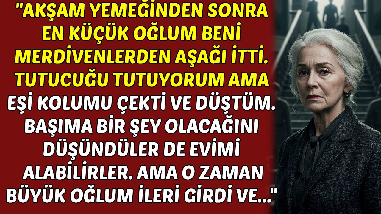 Akşam Yemeğinden Sonra Küçük Oğlum Beni Merdivenlerden Aşağı İtti Ama Büyük Oğlum İçeri Girdi ve..