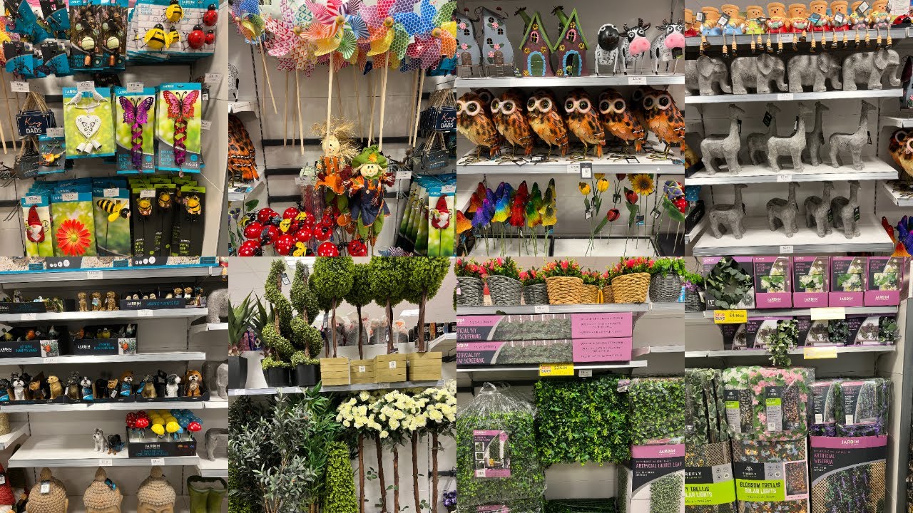 HOME BARGAINS GARDEN DECORS WITH PRICE FEB 2024 | HOME BARGAINS HAUL | TRAVELANDSHOP WITH ME