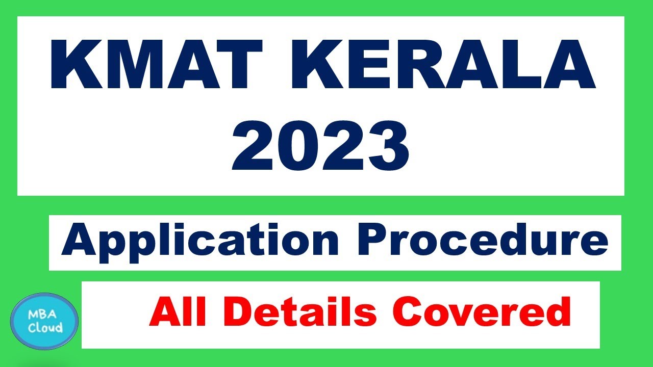 KMAT 2023| Application Process Explained| MBACloud