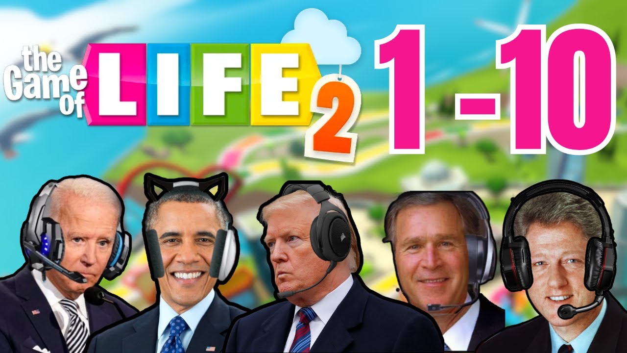US Presidents Play The Game of Life (Parts 1-10)