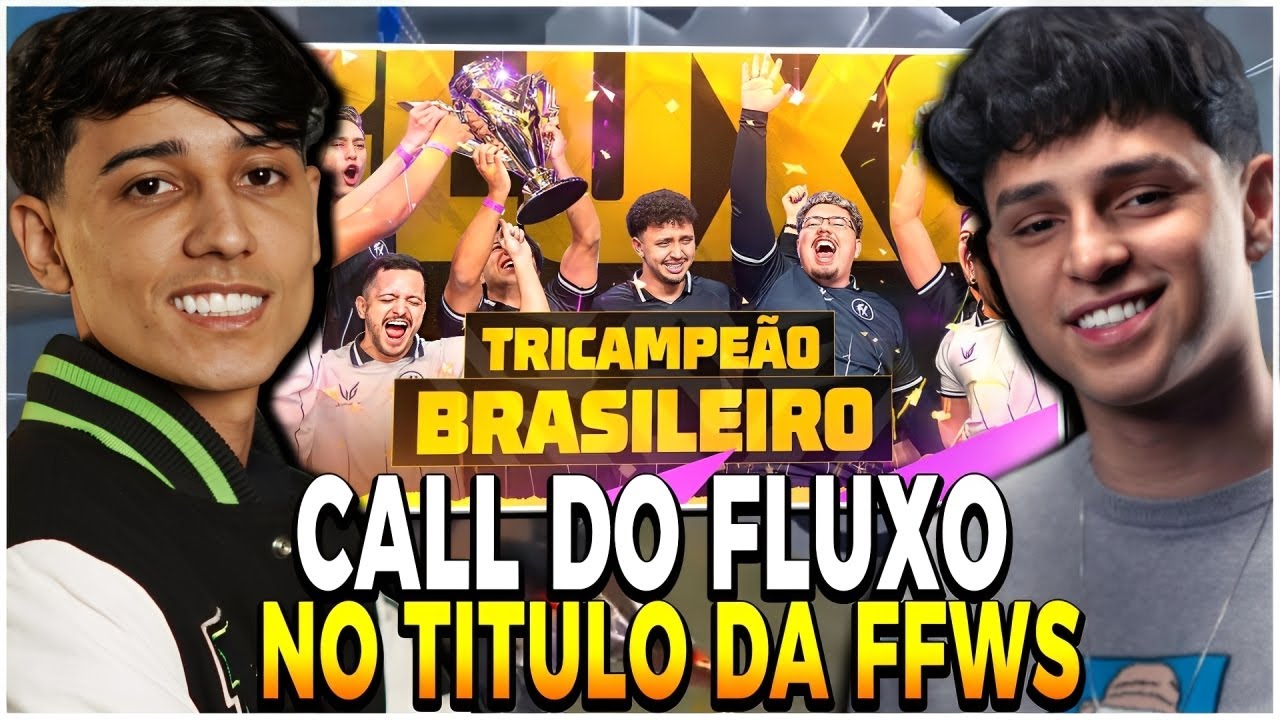 NOBRU E BAK REAGINDO A CALL INSANA DO FLUXO NA FINAL DA FFWS ! COMUNICAÇÃO DO TITULO DO FLUXO
