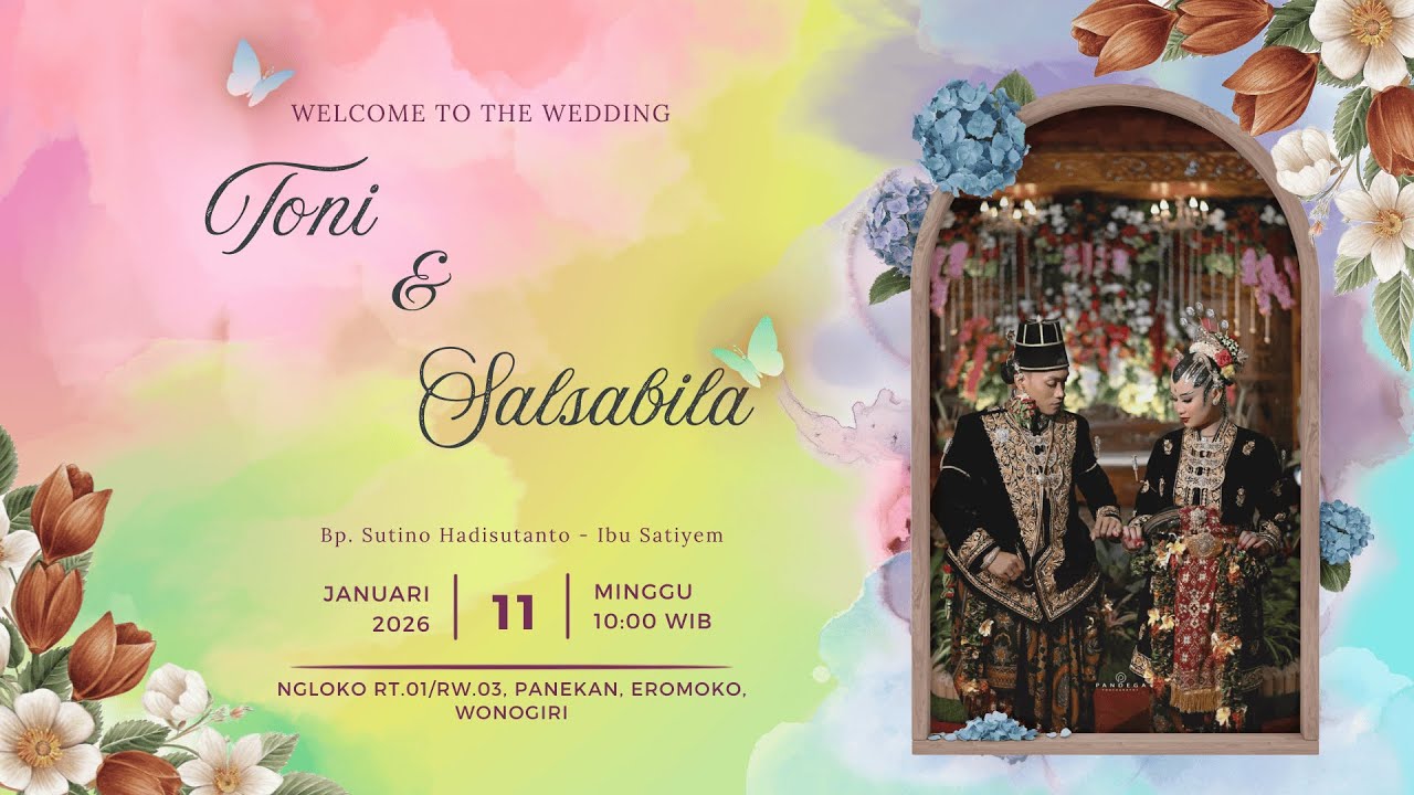 🔴 LIVE STREAMING || WEDDING : TONI & SALSABILA || NGLOKO, PANEKAN, EROMOKO, WONOGIRI