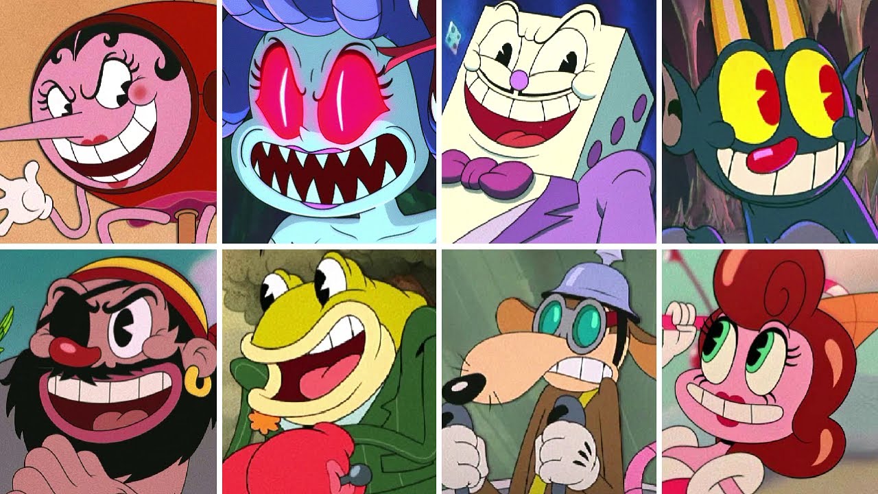 Cuphead - All Season 2 Bosses (Cuphead Show vs Video Game)