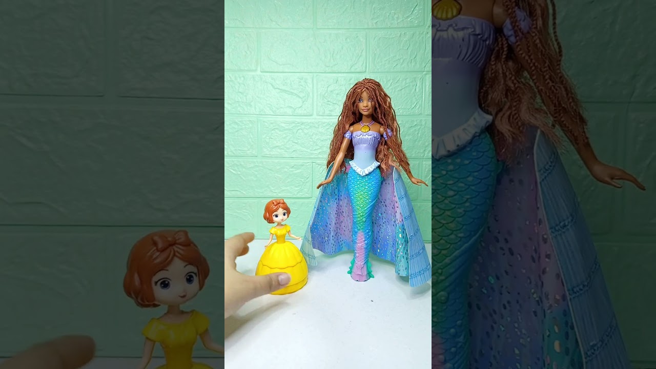 satisfying & unboxing little princess & Ariel mermaid
