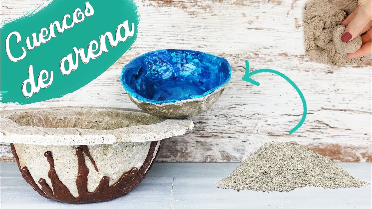 C&oacute;mo hacer CUENCOS DE PASTA DE ARENA - DIY