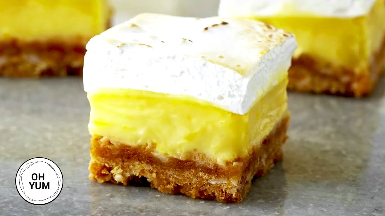 Professional Baker Teaches You How To Make LEMON MERINGUE SQUARES!