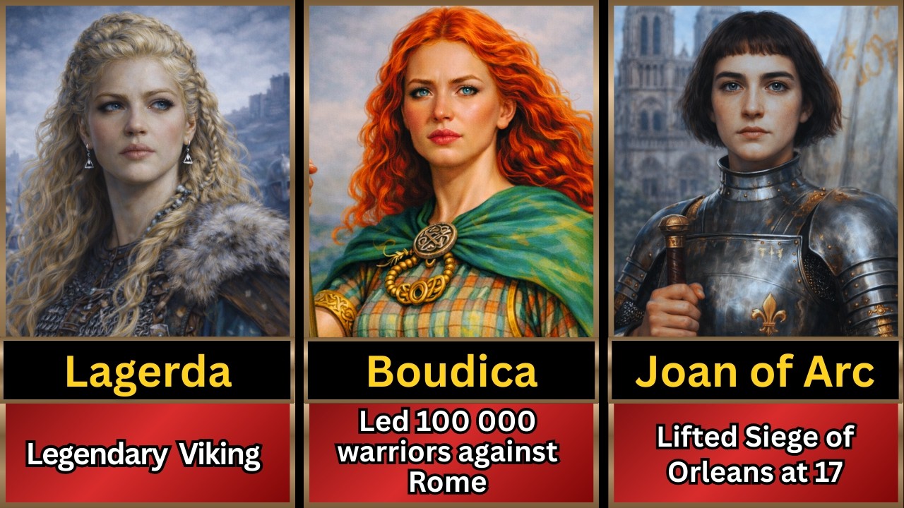 ⚔️ Величайшие женщины-воительницы всех времен — и что сделало их легендарными