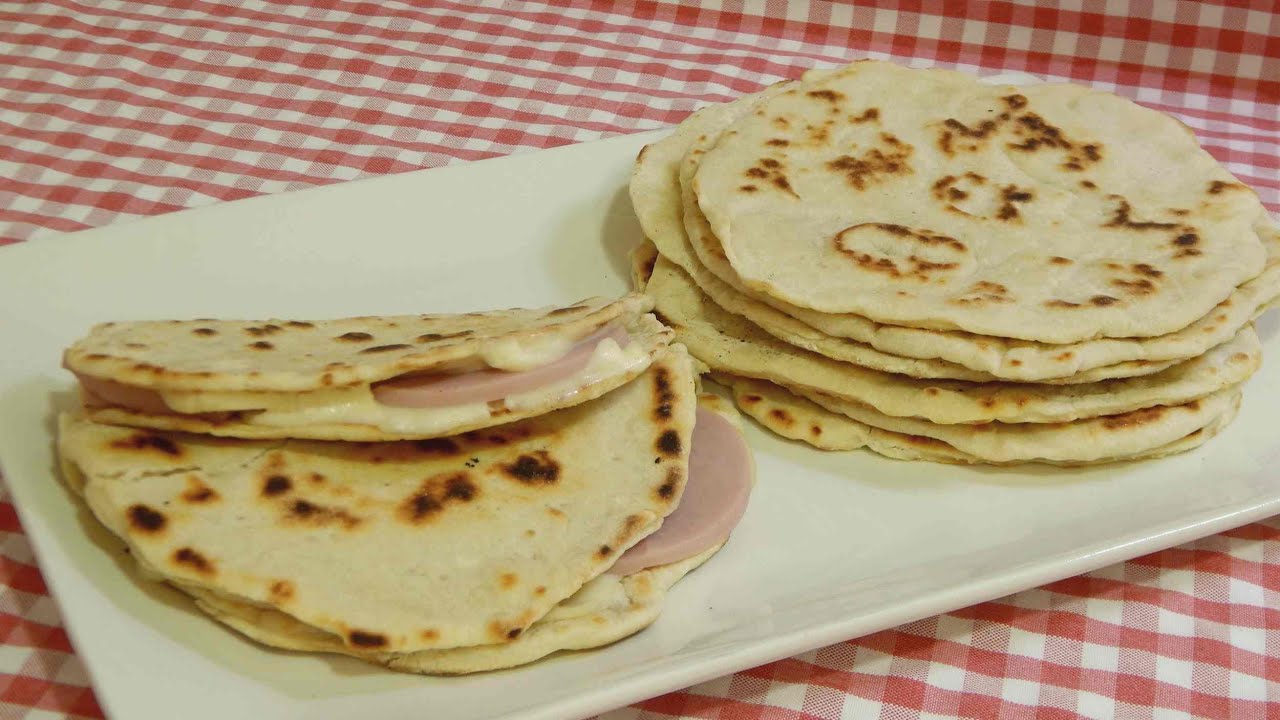 Cómo hacer piadinas Italianas (Pan Plano) de forma fácil y paso a paso