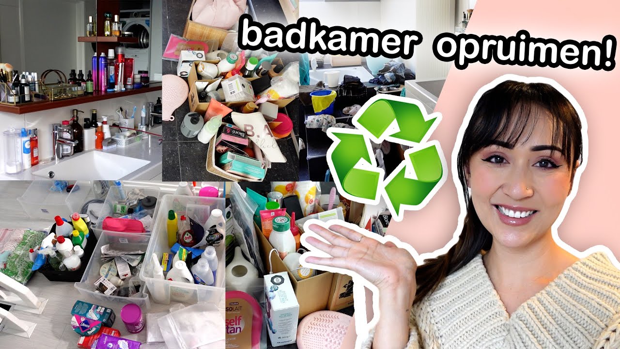 BADKAMER OPRUIMEN & SCHOONMAKEN *EXTREEM* 😅♻️ ShelingCynthia