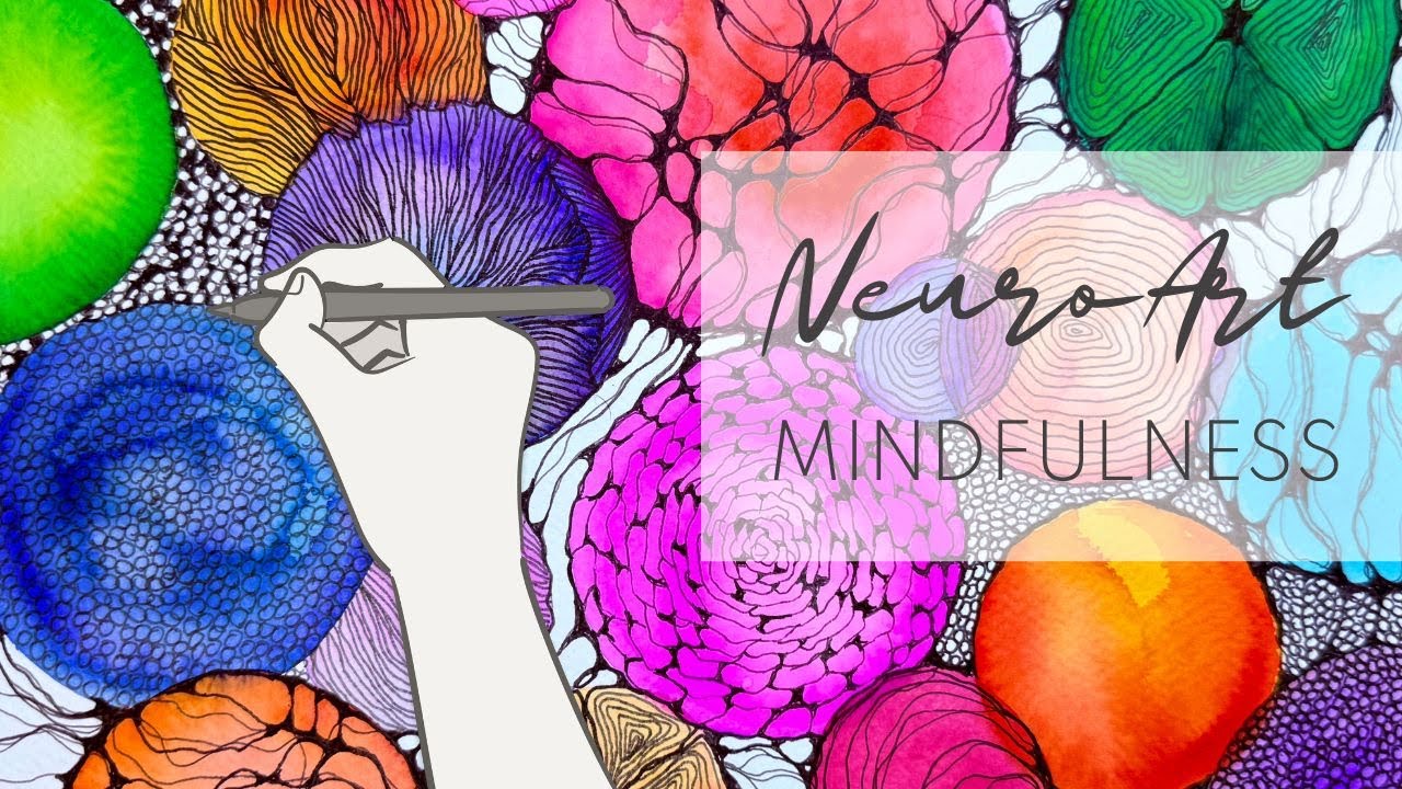 NeuroArt with Watercolor Paint Pens | Flow State Drawing for Mindfulness