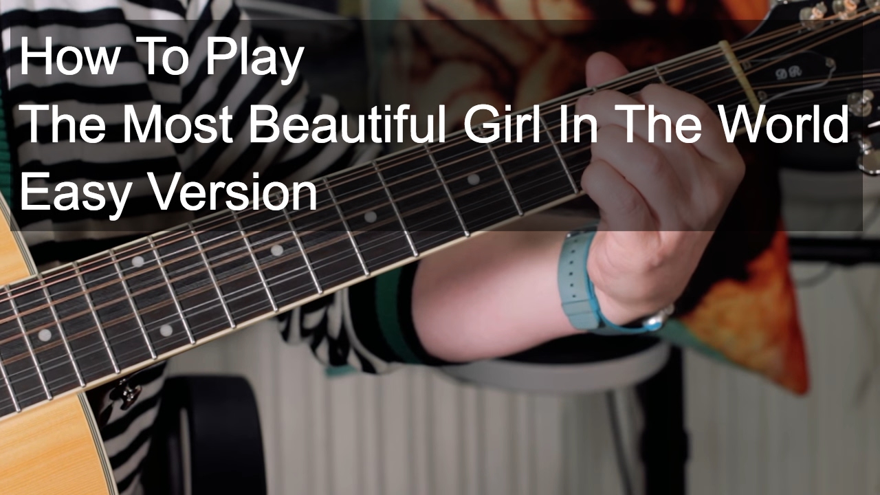 'The Most Beautiful Girl in the World' Prince Easy Acoustic Lesson