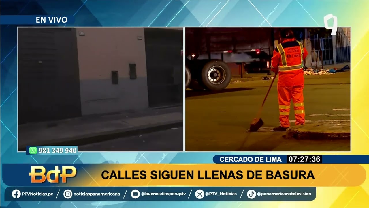 Cercado de Lima: empiezan a recoger basura tras varios días sin servicio de limpieza