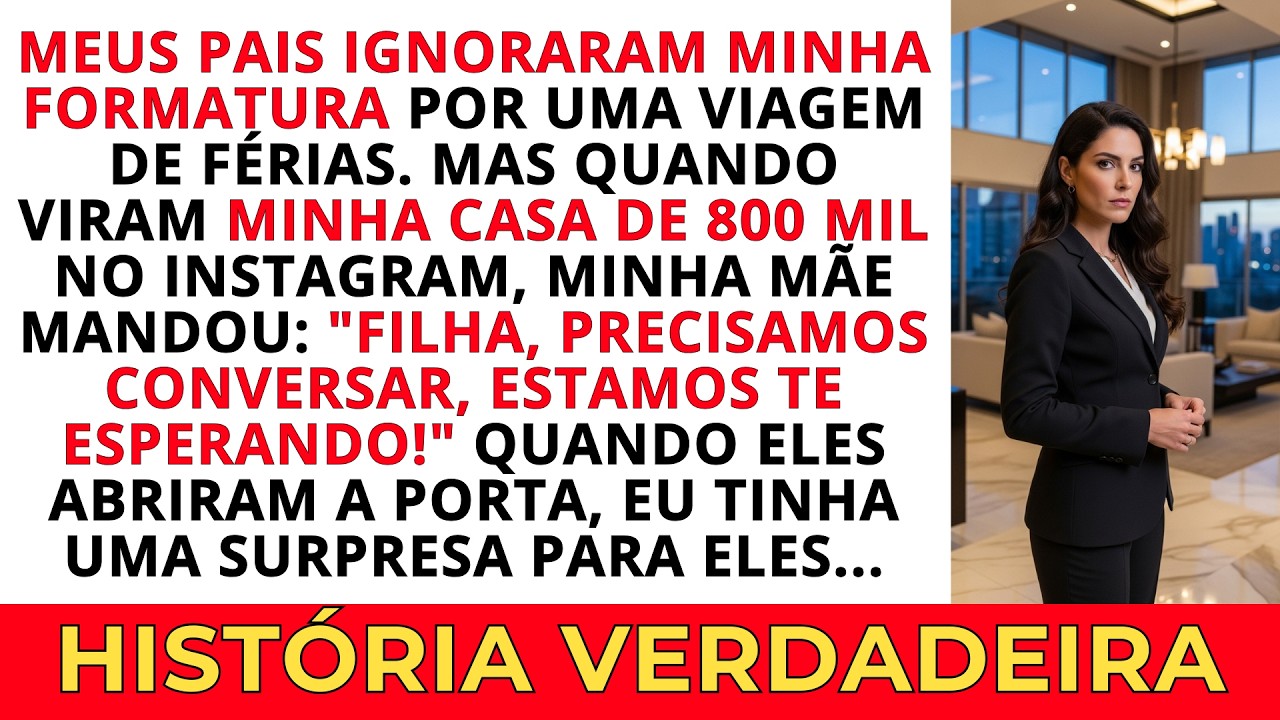 Meus pais ignoraram minha formatura por uma viagem de férias — 7 anos depois, eles imploraram por...