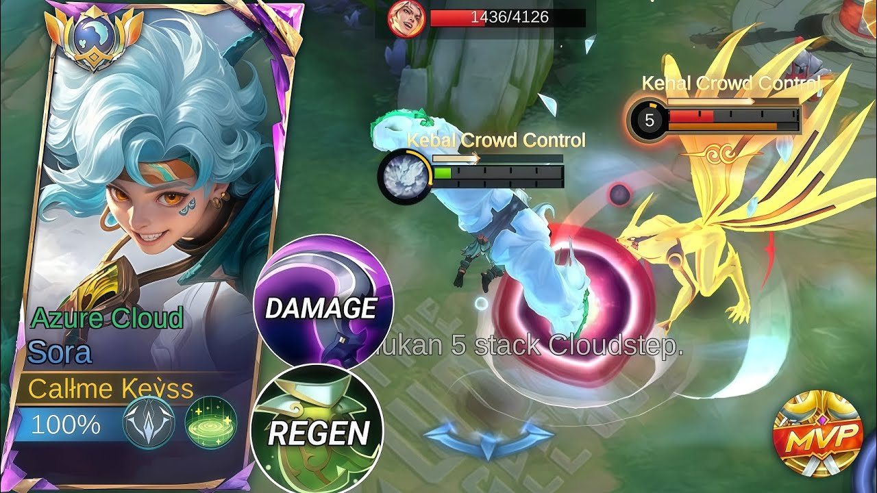 PERTARUNGAN SENGIT SORA VS LUKAS MODE KURAMA NARUTO ! ADU MEKANIK YG SESUNGGUHNYA | SORA MLBB