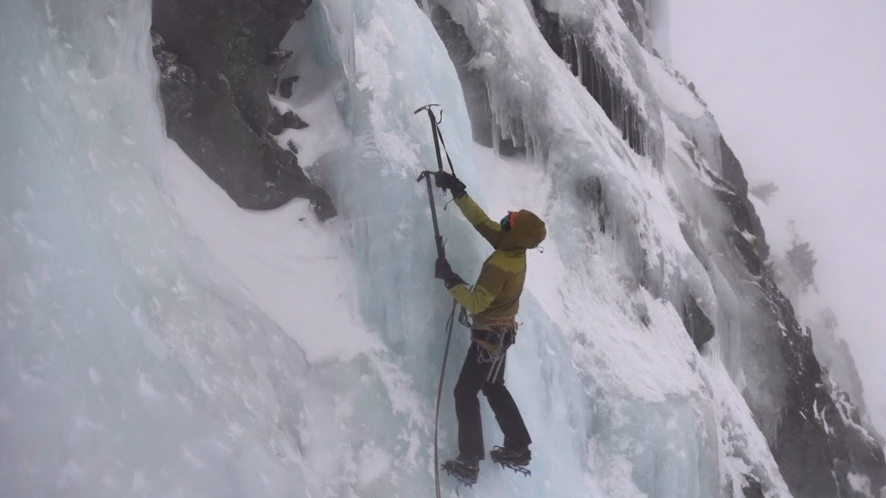 Ice climbing High Tatras in winter