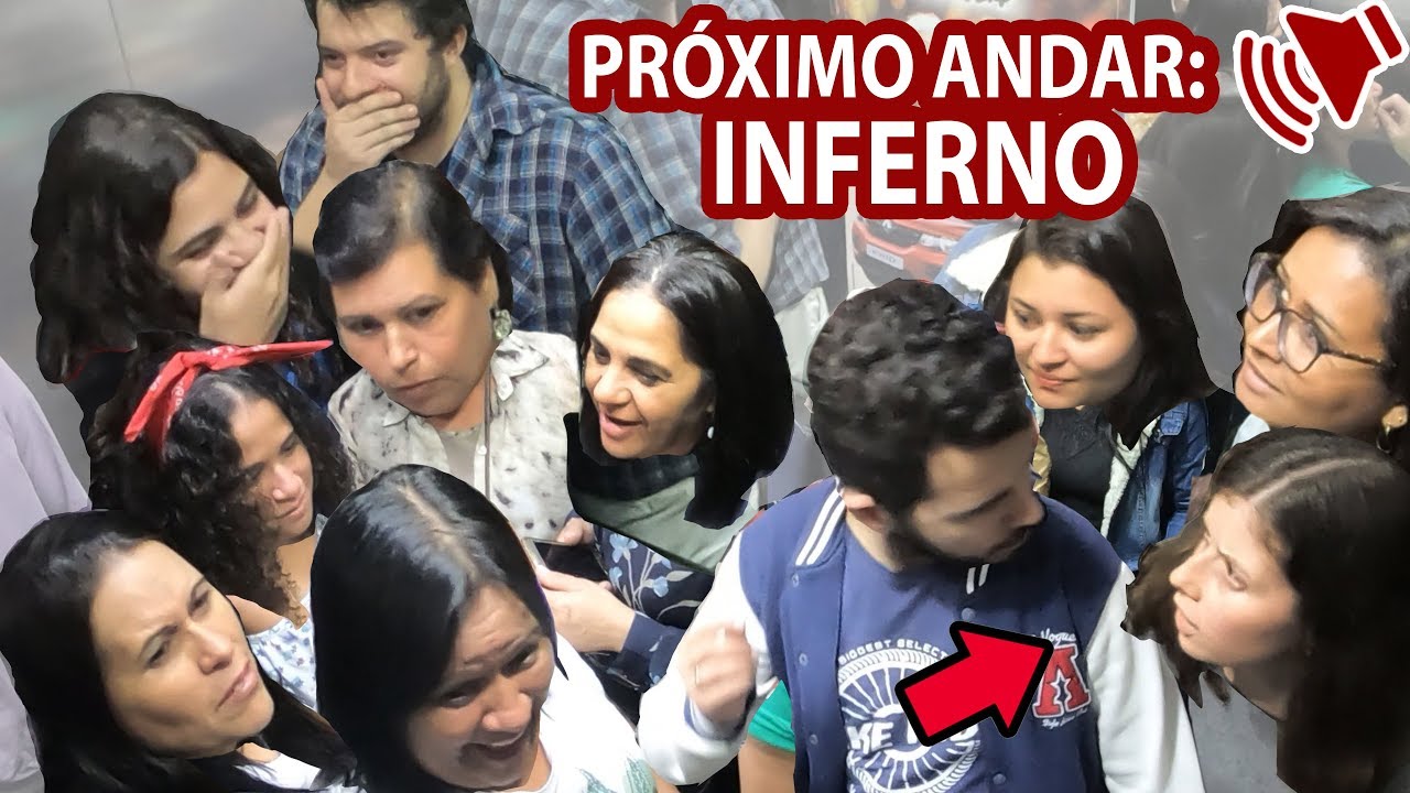 COLOQUEI A VOZ DO GOOGLE NO ELEVADOR (PRÓXIMO ANDAR INFERNO)