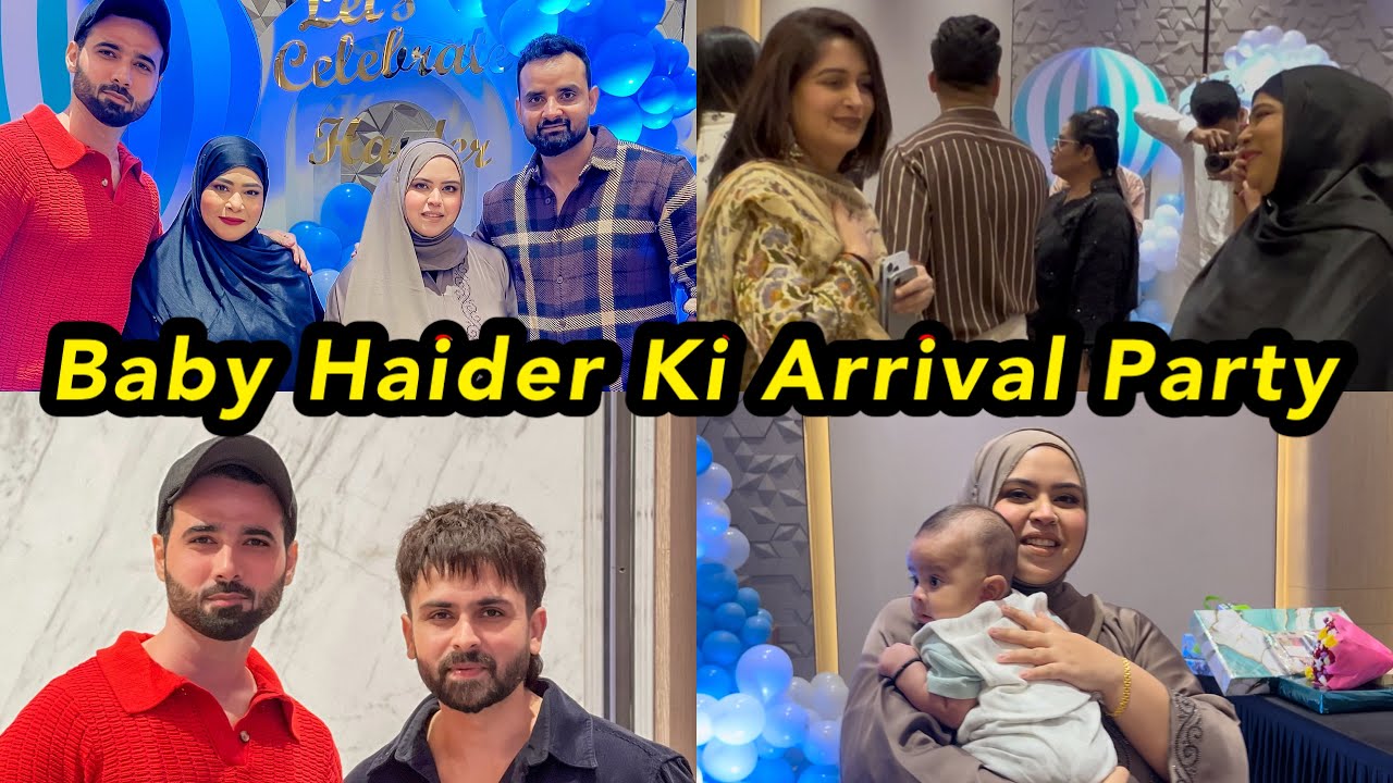 Saba aur Khalid bhai ke baby Haider ka celebration ❤️ @SheziMoonShaikh 