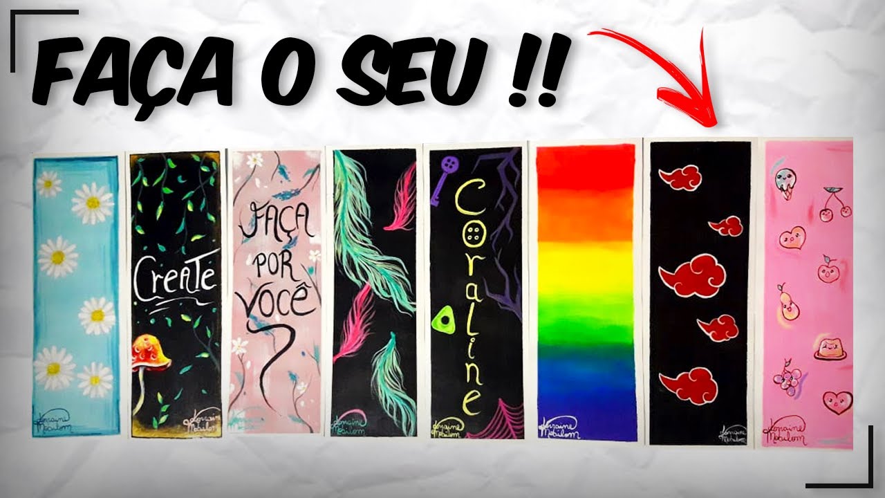 Aprenda a fazer um marcador de livro personalizado!